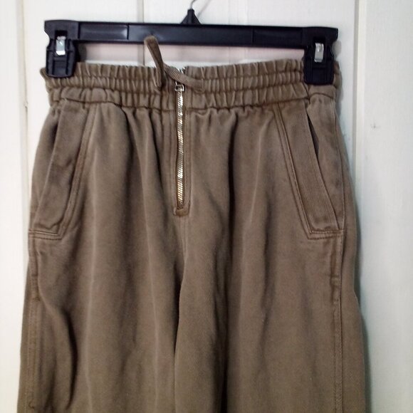 Zara Pants Girls 9 (134) Casual Elastic Drawstring Straight Brown - Picture 4 of 16